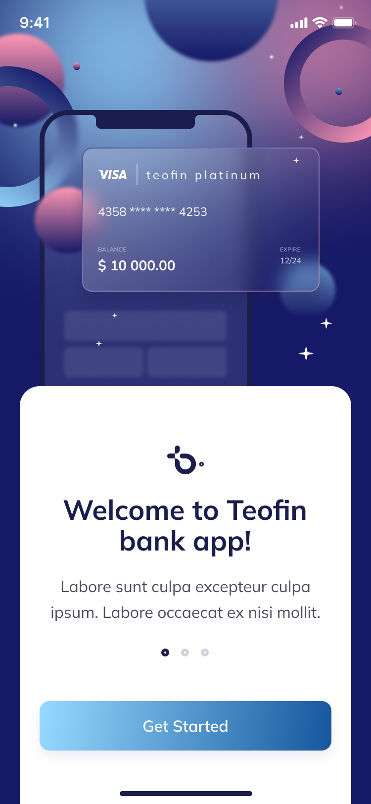 Teofin Mobile Banking App Figma Ui Template By George Fx Themeforest